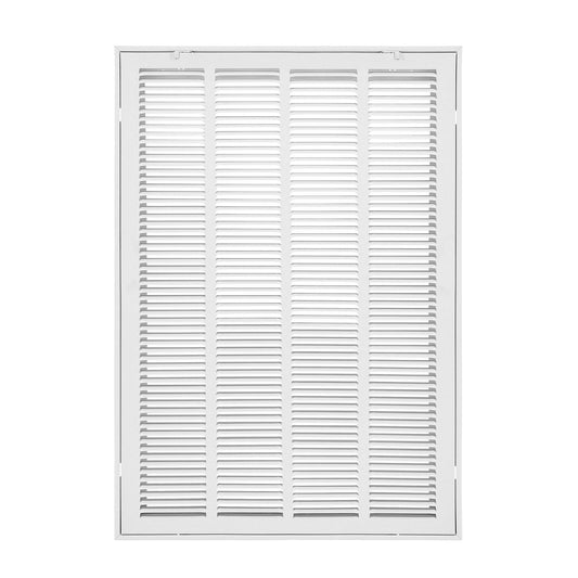 Return Air Filter Grille, Fits W50.5 x H75.5 cm Duct Opening, Filter Not Included, Return Air Vent Cover for Wall, Powder-Coated Steel Return Air Grill Detachable Face/Door for 1 inch Filters