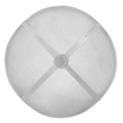 Fire Pit Spark Screen Round 36", Reinforced Heavy Duty Steel Metal Cover, Outdoor Firepit Lid, Easy-Opening Top Screen Covers Round with Ring Handle for Outdoor Patio Fire Pits Backyard