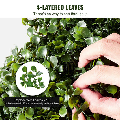 2 Pack 152.4cm Artificial Boxwood Topiary Tree Faux Plant UV Decor In/Outdoor