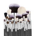 34-Piece Makeup Brush Set, Professional Brushes Kit for Foundation Blending Eyeshadow Concealer Blush - with Soft Bristles, Ergonomic Wood Handle, Travel-Friendly Case Included