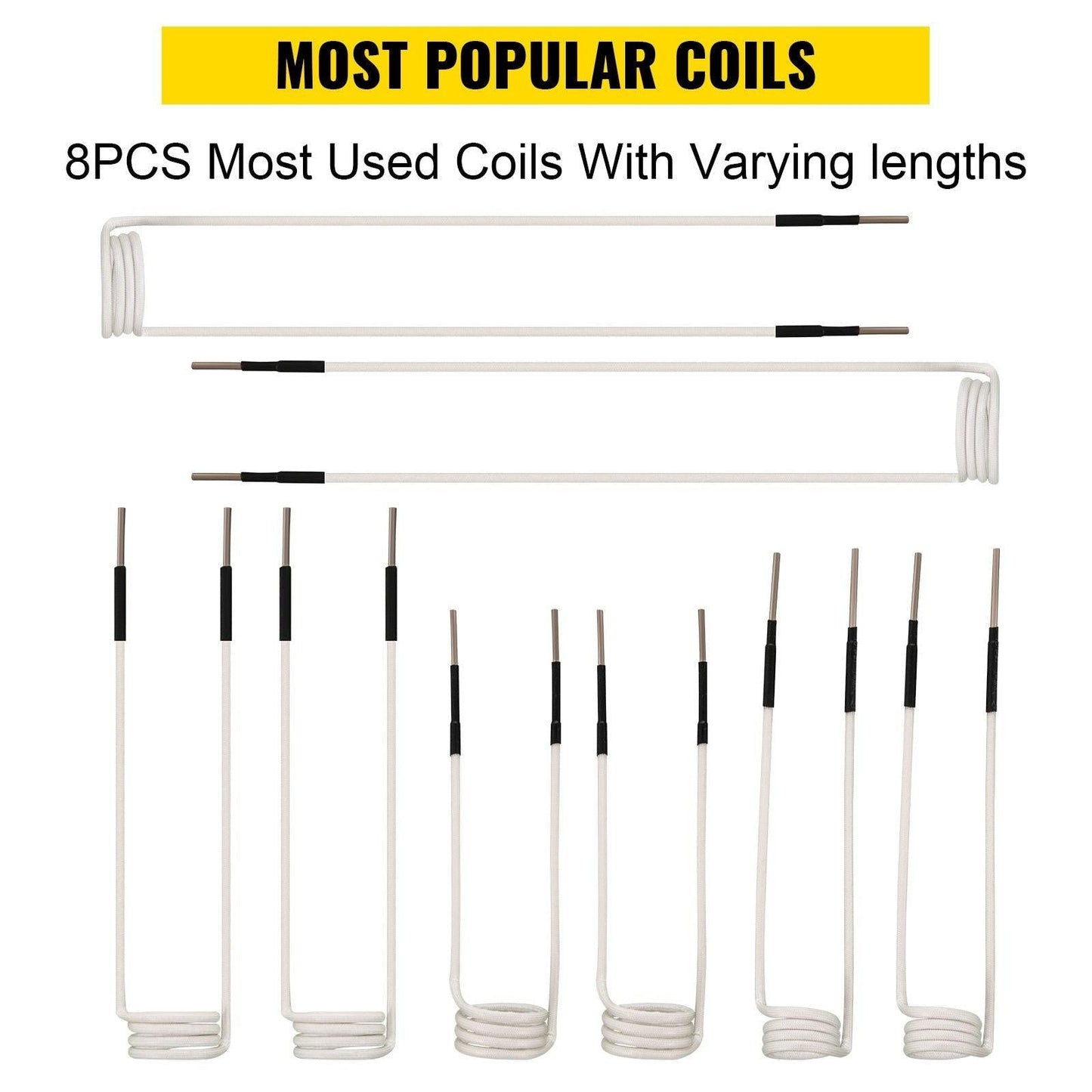 Induction Heater Coil Kit Induction Coils 8PCS For Removing Rusty Bolts.
