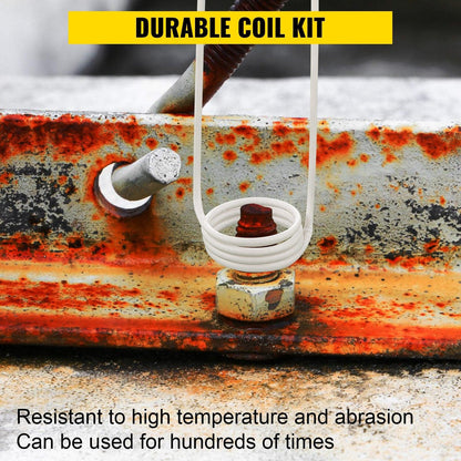 Induction Heater Coil Kit Induction Coils 8PCS For Removing Rusty Bolts.