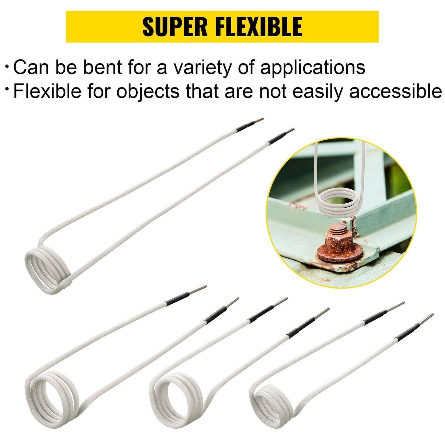 Induction Heater Coil Kit Induction Coils 8PCS For Removing Rusty Bolts.