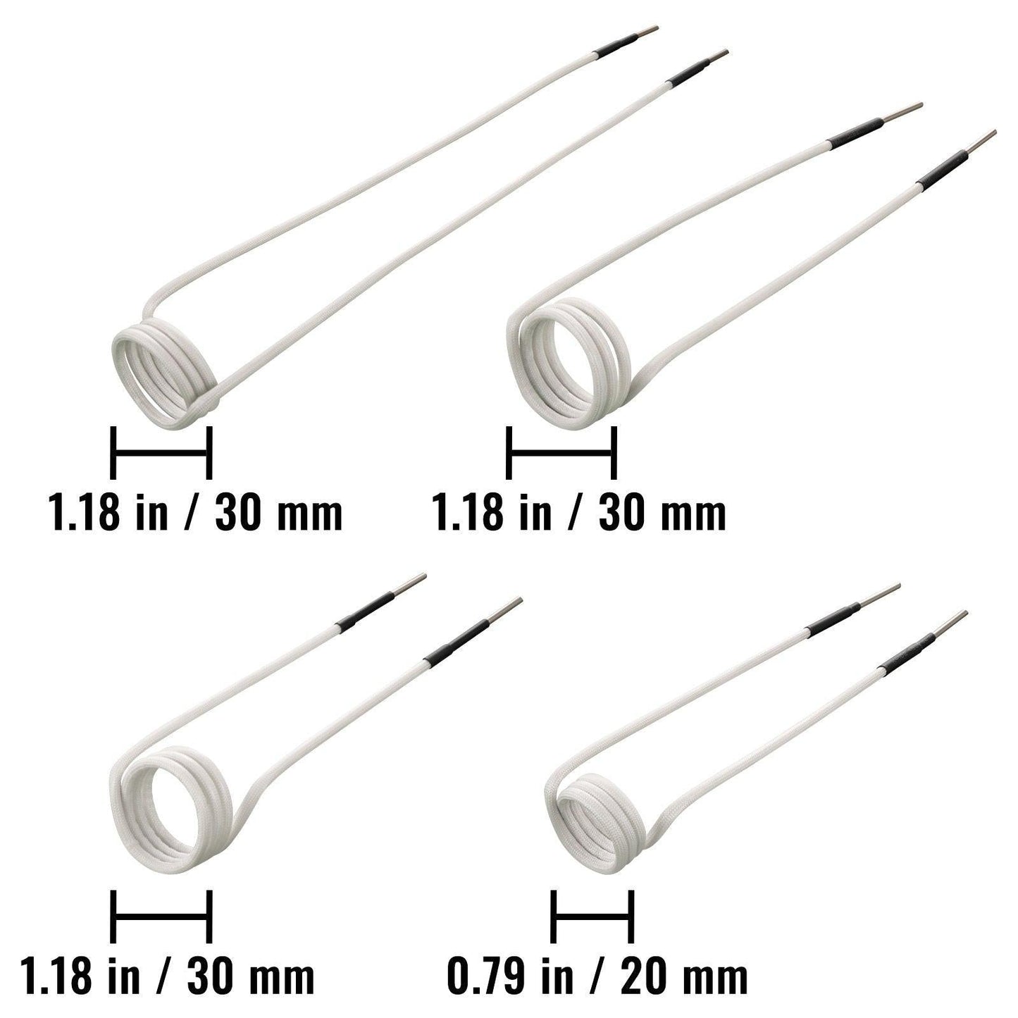 Induction Heater Coil Kit Induction Coils 8PCS For Removing Rusty Bolts.