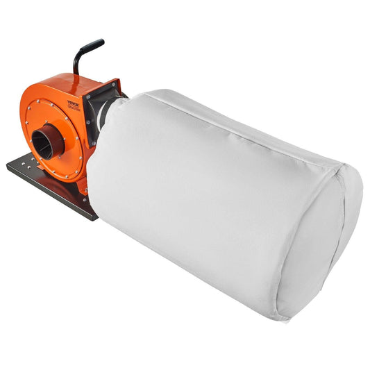 Dust Collector, 1HP 460 CFM Air Flow, Rolling Dust Collector with 80L Large Dust Collection Bag, 2.5 Micron Bag Filtration, Industrial Workshop Mobile Wood Dust Container with Handle and Wheels.