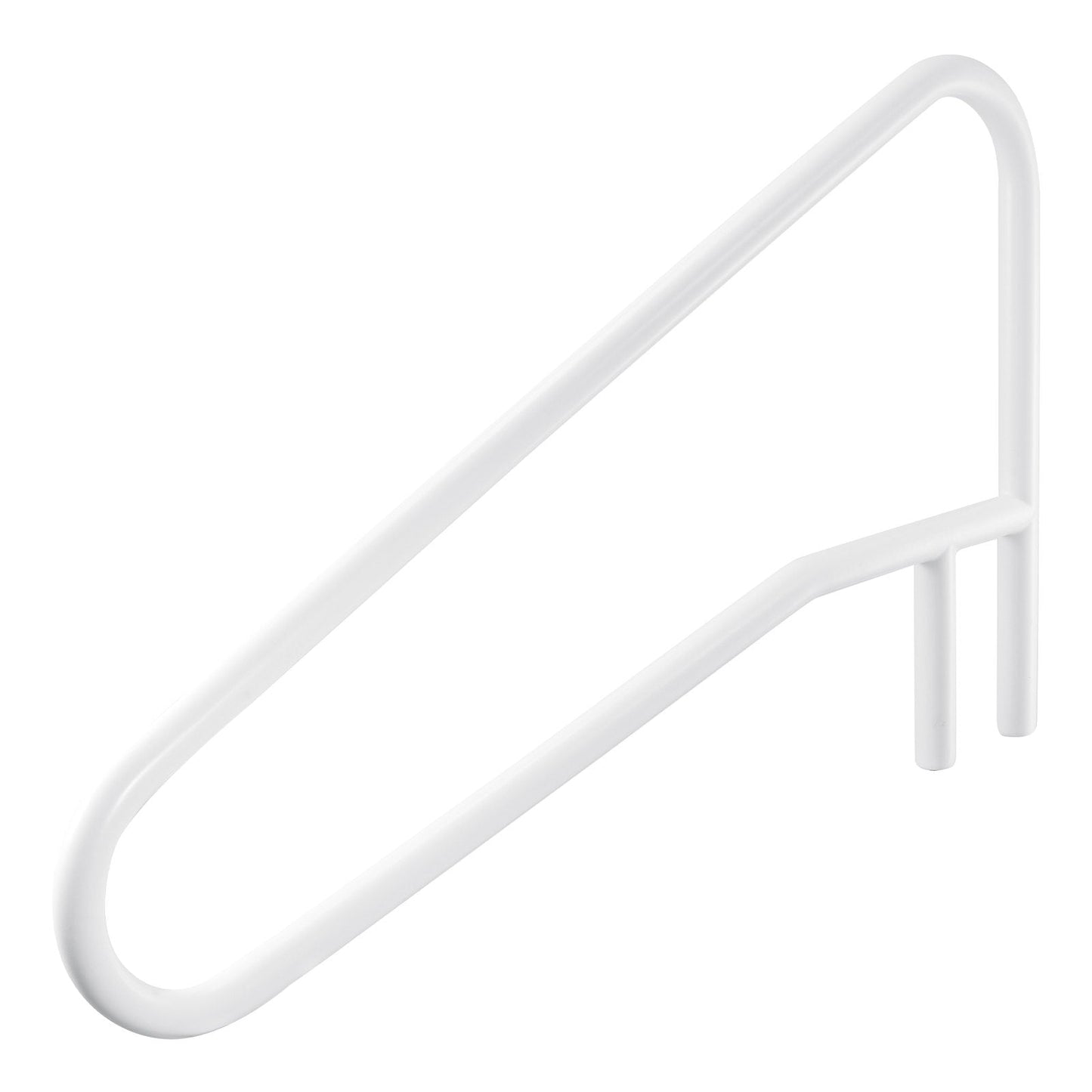 Pool Rail, 137.1 x 81.3 cm Pool Handrail, 100kg Load Capacity Heavy Duty Stainless Steel Swimming Handrail, Seamless Welding, Recessed or Base Mount, for Poolside, Water Parks, Spa Centers