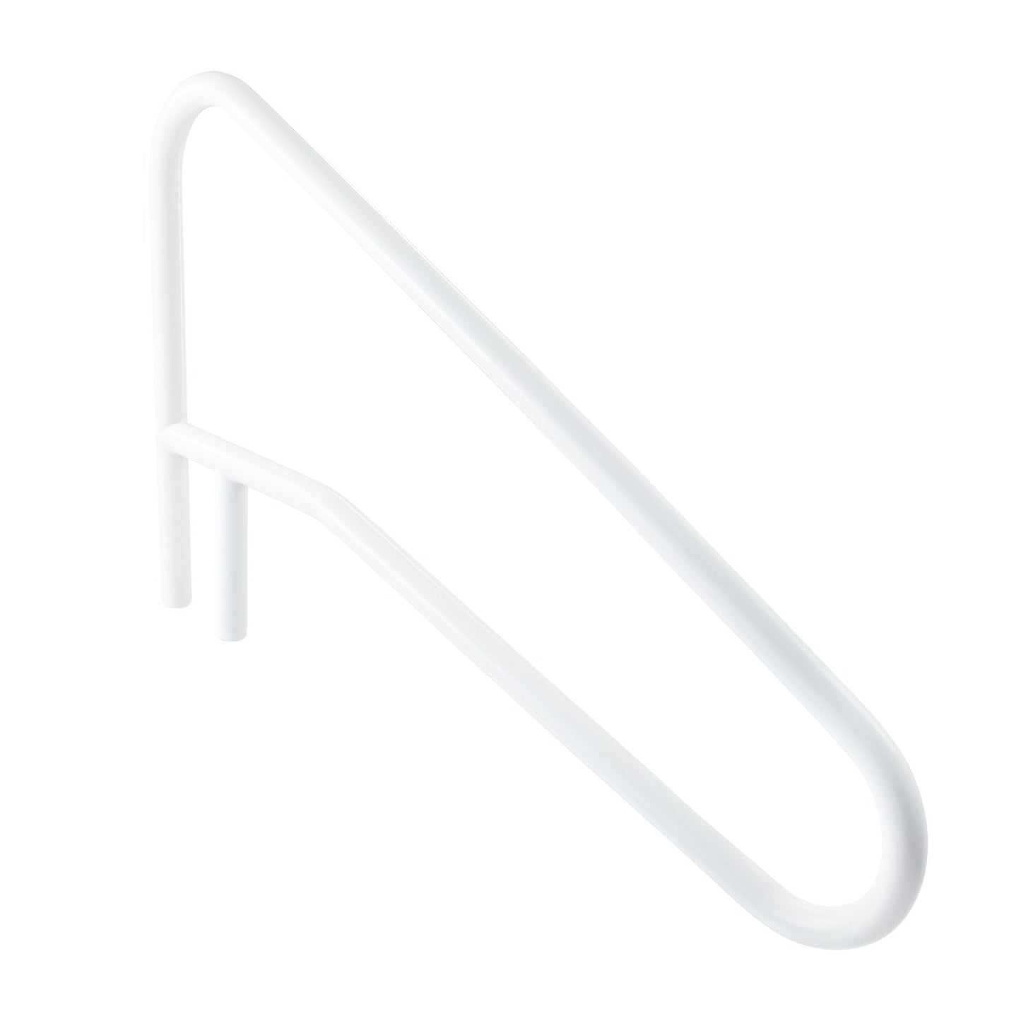 Pool Rail, 137.1 x 81.3 cm Pool Handrail, 100kg Load Capacity Heavy Duty Stainless Steel Swimming Handrail, Seamless Welding, Recessed or Base Mount, for Poolside, Water Parks, Spa Centers