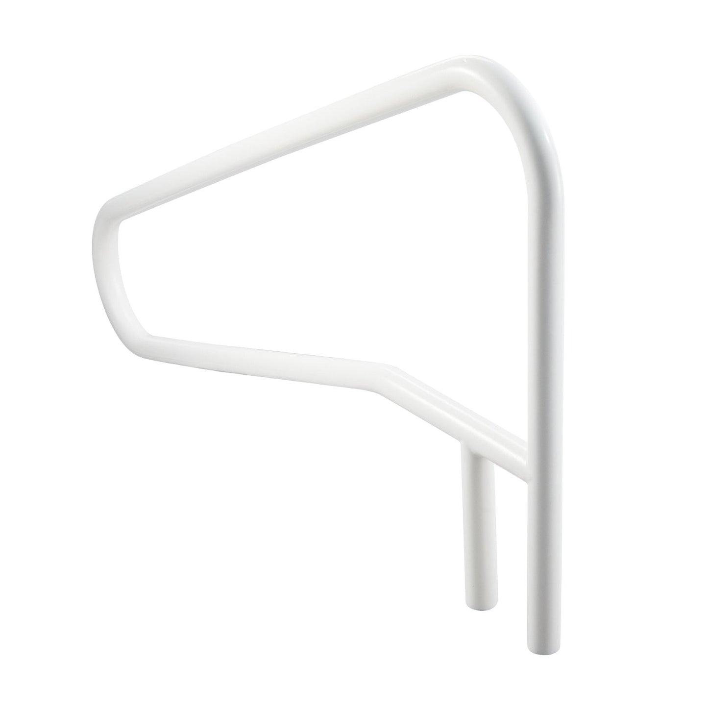 Pool Rail, 137.1 x 81.3 cm Pool Handrail, 100kg Load Capacity Heavy Duty Stainless Steel Swimming Handrail, Seamless Welding, Recessed or Base Mount, for Poolside, Water Parks, Spa Centers