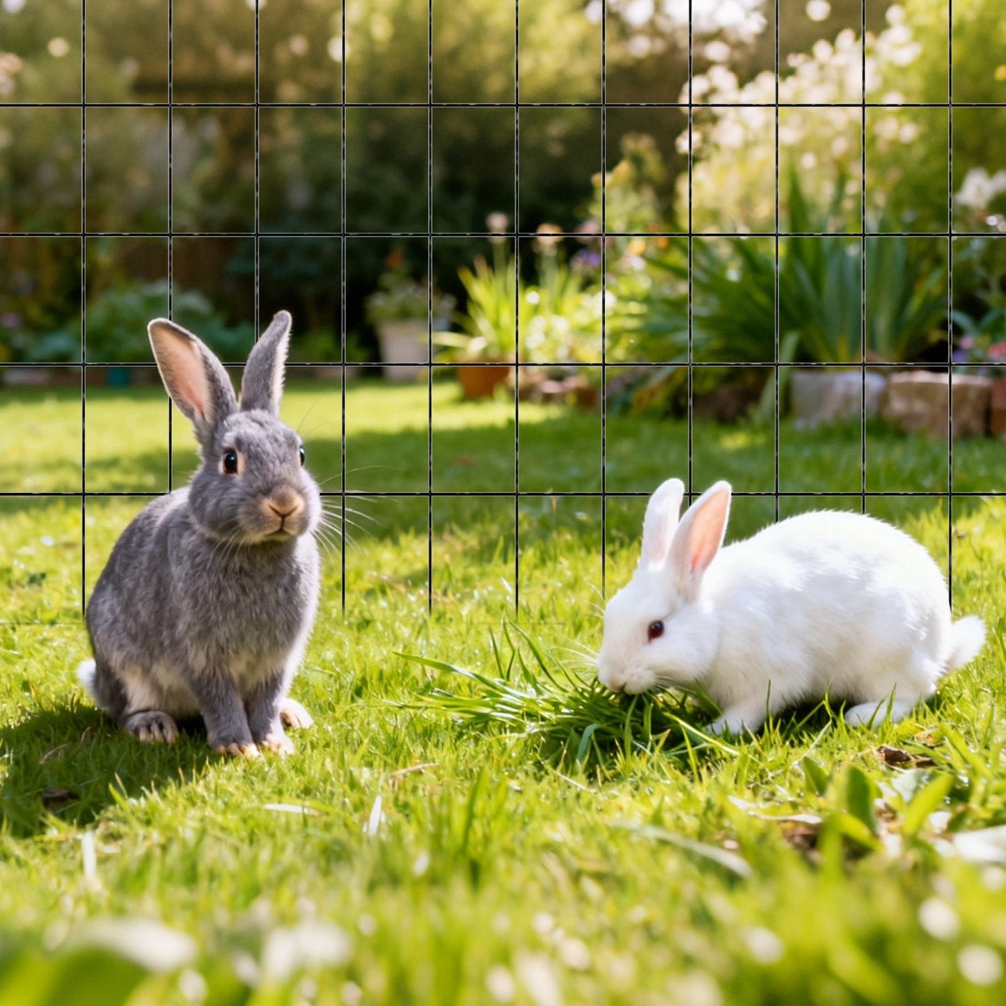 Hardware Cloth 91cm x 7.62m, 2 x 3 in Mesh 16 Gauge Galvanized Wire Mesh Roll, Weather-Resistant Vinyl Coated Chicken Wire Fencing, Heavy Duty Welded Garden Plant Fencing for Rabbit Cage Snake
