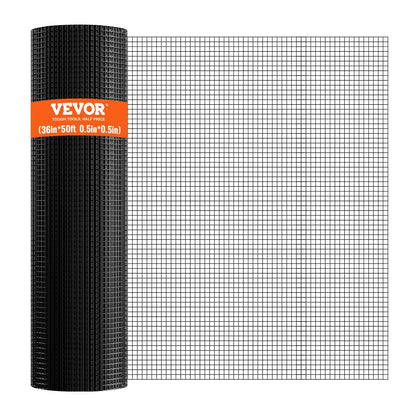 Hardware Cloth, 36'' x 50' Galvanized Wire Mesh Roll, 19 Gauge Chicken Wire Fence Roll, Vinyl Coating Metal Wire Mesh for Chicken Coop Barrier, Rabbit Snake Fences, Poultry Enclosures