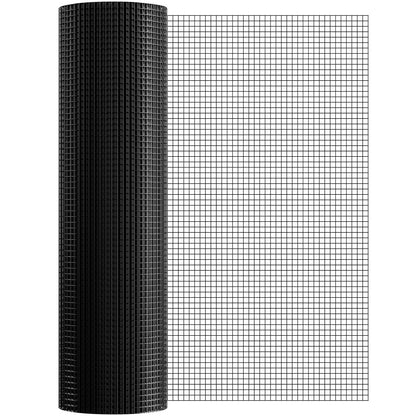 Hardware Cloth, 36'' x 50' Galvanized Wire Mesh Roll, 19 Gauge Chicken Wire Fence Roll, Vinyl Coating Metal Wire Mesh for Chicken Coop Barrier, Rabbit Snake Fences, Poultry Enclosures