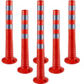 Traffic Delineator Posts Flexible Channelizer Cone 30" Spring Post 6PCS.