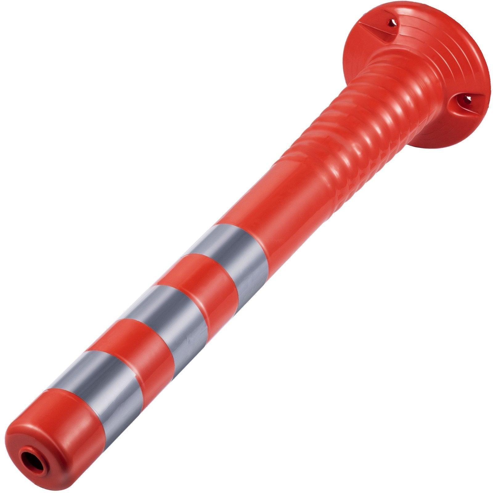Traffic Delineator Posts Flexible Channelizer Cone 30" Spring Post 6PCS.