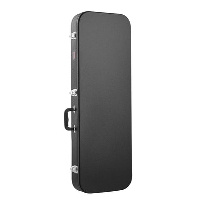 Electric Guitar Hard Case, 1095 mm Rectangular Guitar Hard Case, With Lock Latch Keys Handle, PVC Padding Soft Lining Water-Resistant Hard Shell Guitar Cases, for 990 mm Electric Guitars, Black