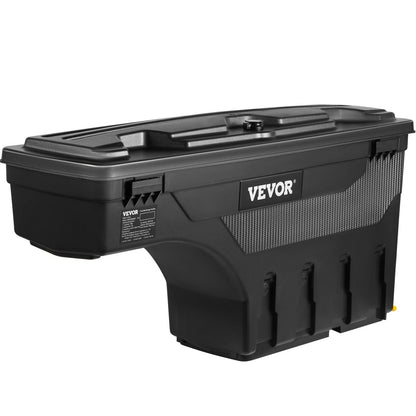 Truck Bed Storage Box, Lockable Swing Case with Password Padlock, 6.6 Gal/25 L ABS Wheel Well Tool Box, Waterproof and Durable, Compatible with Ford F-150 2015-2021, Passenger Side