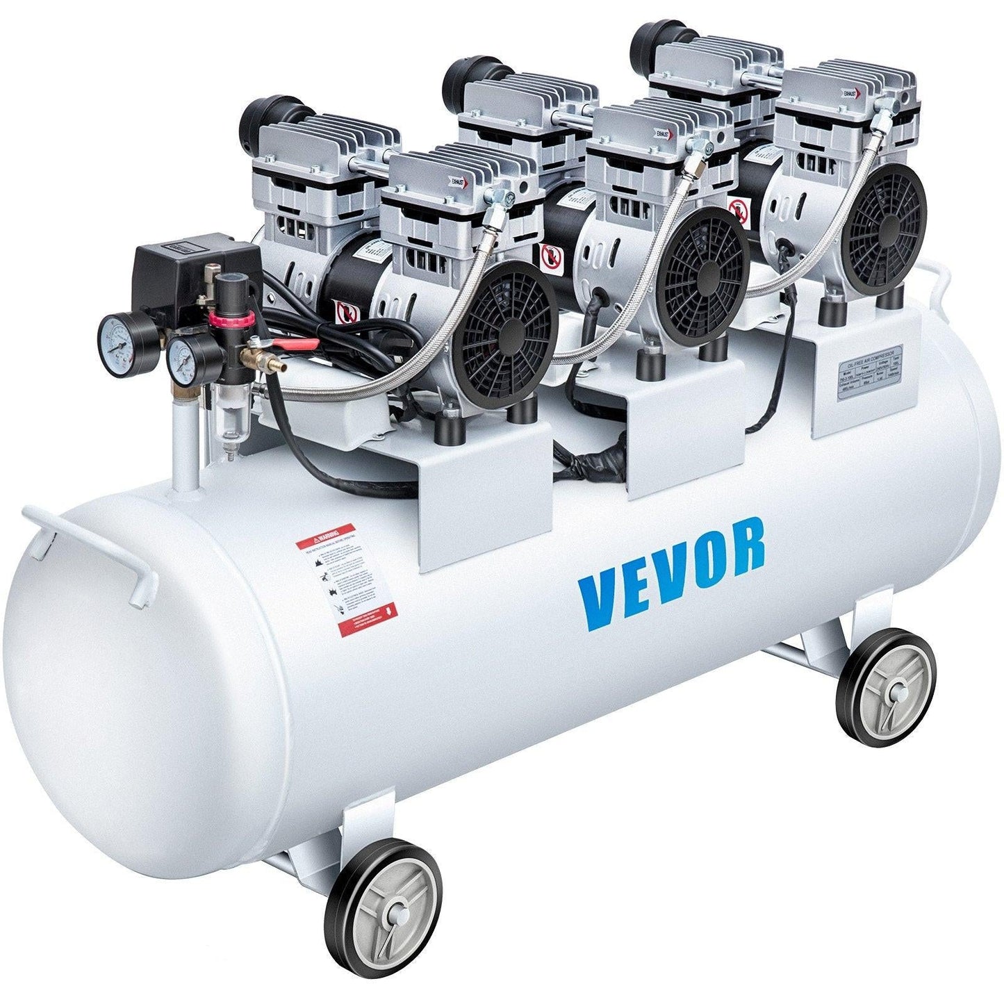 Oil Free Air Compressor Air Compressor Tank 100L 3HP Ultra Silent Inflator.