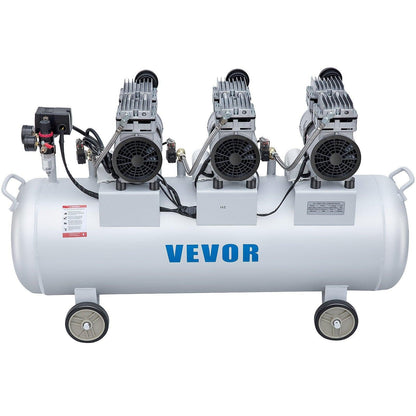 Oil Free Air Compressor Air Compressor Tank 100L 3HP Ultra Silent Inflator.