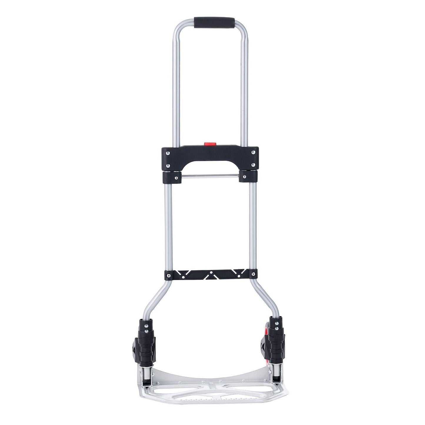 Folding Hand Truck, 80 kg Load Capacity, Aluminum Portable Cart, Convertible Hand Truck and Dolly with Telescoping Handle and Rubber Wheels, Ultra Lightweight Super Strong for Moving Warehouse.