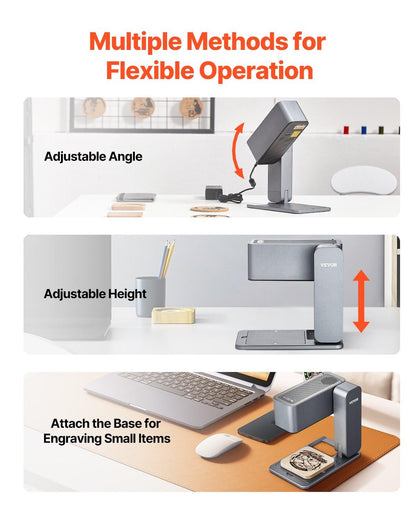 Portable Laser Engraver 600 mm/s 5W High Speed Handheld Engraving Machine.