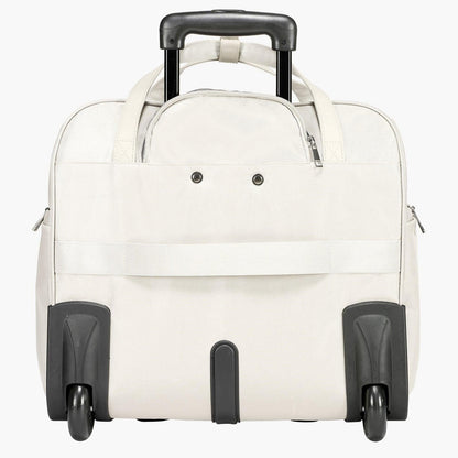 Rolling Laptop Bag, Fits Up to 15.6 Inch Laptop, Wheeled Briefcase, Roller Computer Tote Bag with 2 Fixed Wheels & Telescoping Handle, Laptop Case for Work Travel Business Office, Women Men.