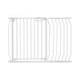Baby Gate, 749-1229 mm Extra Wide, 762 mm High, Dog Gate for Stairs Doorways and House, Easy Step Walk Thru Auto Close Child Gate Pet Security Gate with Pressure Mount and Wall Mount Kit, White