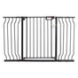 Baby Gate, 749-1346 mm Extra Wide, 762 mm High, Dog Gate for Stairs Doorways and House, Easy Step Walk Thru Auto Close Child Gate Pet Security Gate with Pressure Mount and Wall Mount Kit, Black