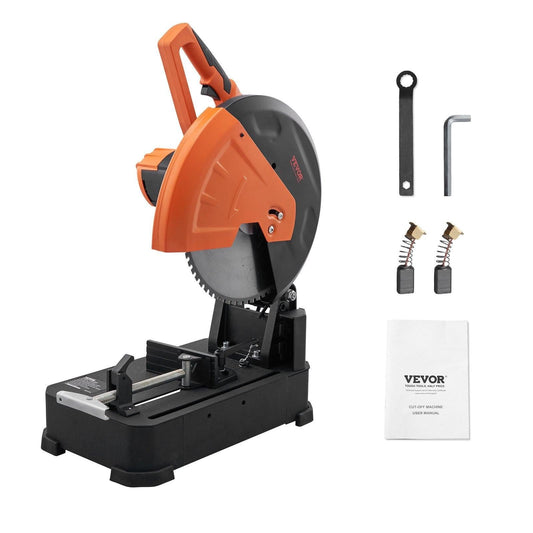 Chop Saw, 14"/355mm Blade Diameter Cut Off Saw, 2800W 1200RPM Steel Cutting Machine, Adjustable Dry Cut Chop Saw, Miter Saw for Cutting Metal Cold Cut Saw for Steel/Rebar/Iron/Aluminum.