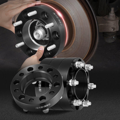 1.5" 6"x5.5" Wheel Spacers Wheel Adapters 6 Lug Forged Spacer 4 PCS Black.