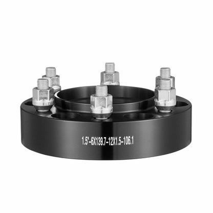 1.5" 6"x5.5" Wheel Spacers Wheel Adapters 6 Lug Forged Spacer 4 PCS Black.
