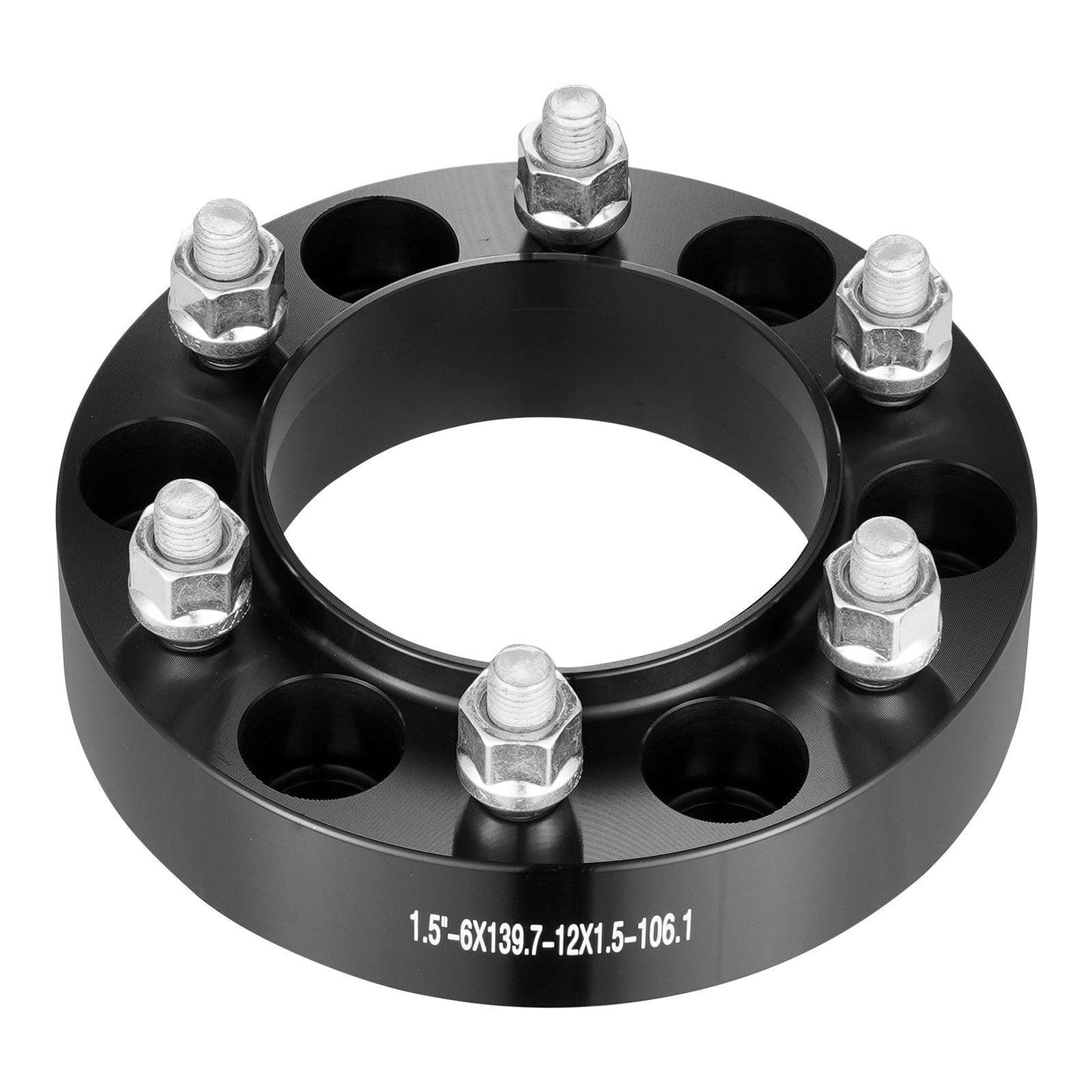 1.5" 6"x5.5" Wheel Spacers Wheel Adapters 6 Lug Forged Spacer 4 PCS Black.