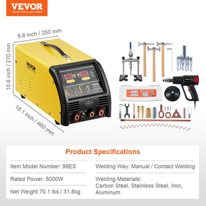 Dual Pro Stud Welder Professional 5KW Welder for Steel & Aluminum Panels