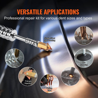 Stud Welder Dent Repair Kit, 1.8KW Spot Welder Dent Puller with Auto/Manual Welding & 7 Versatile Modes, Auto Body Spot Welding Dent Puller Machine for Car, Truck Dent Repair.