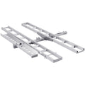 Motorcycle Carrier, 2-Bike 272.15KGS Aluminum Motorcycle Carrier Hitch Mount, Loading Ramp, Scooter Dirt Bike Trailer Hauler, Ratchet Straps and Stabilizer, for Car, Truck with 2" Hitch Receiver.