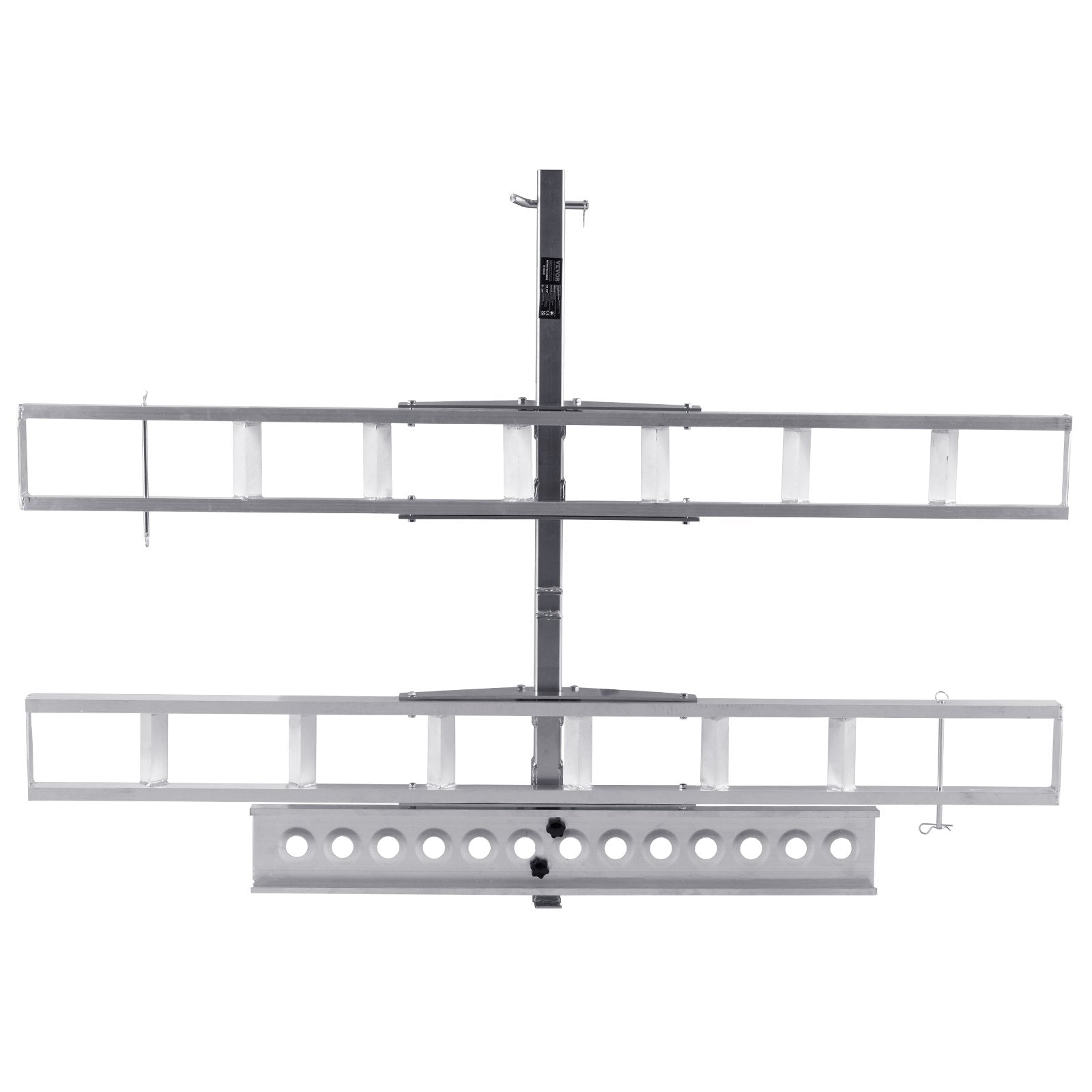 Motorcycle Carrier, 2-Bike 272.15KGS Aluminum Motorcycle Carrier Hitch Mount, Loading Ramp, Scooter Dirt Bike Trailer Hauler, Ratchet Straps and Stabilizer, for Car, Truck with 2" Hitch Receiver.