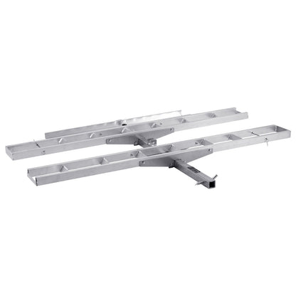 Motorcycle Carrier, 2-Bike 272.15KGS Aluminum Motorcycle Carrier Hitch Mount, Loading Ramp, Scooter Dirt Bike Trailer Hauler, Ratchet Straps and Stabilizer, for Car, Truck with 2" Hitch Receiver.