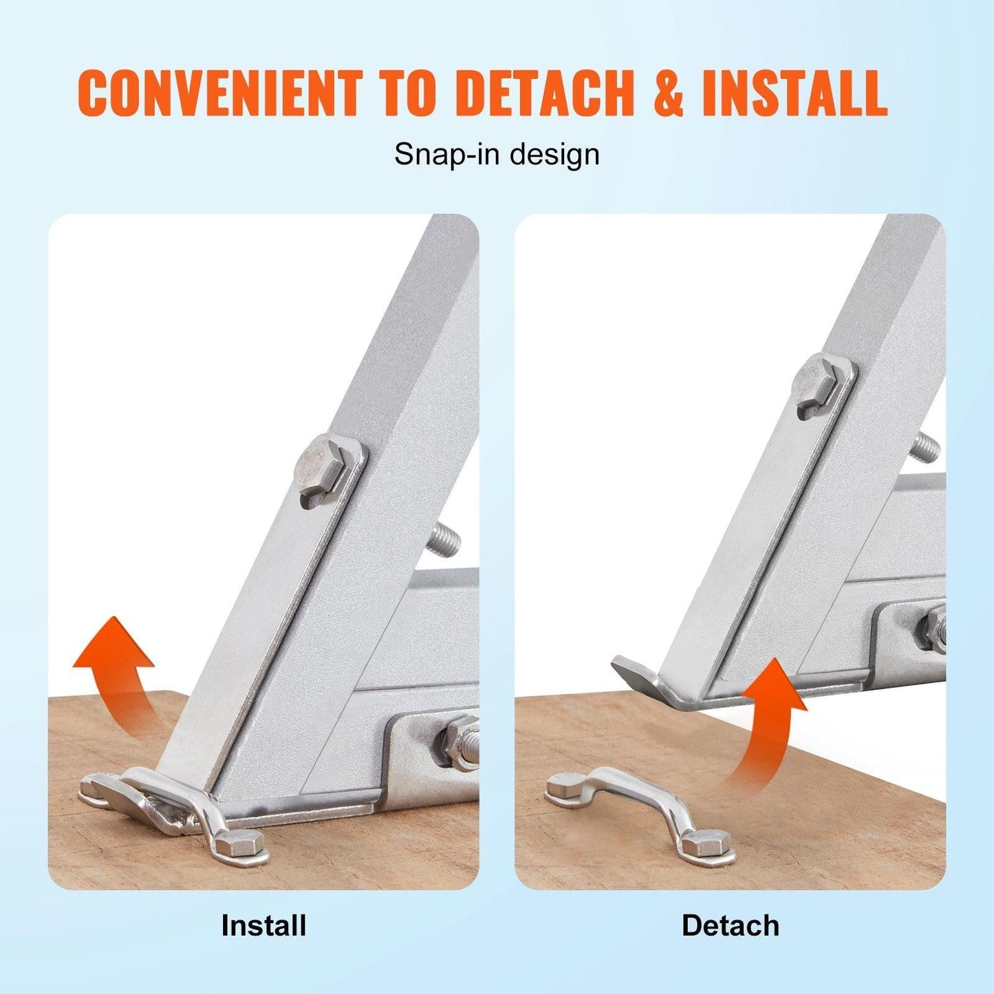 Dock Ladder, Removable 3 Steps, 159 kg Load Capacity, Aluminum Alloy Pontoon Boat Ladder with 101.6 mm Wide Step & Nonslip Rubber Mat, Easy to Install for Ship/Lake/Pool/Marine Boarding.