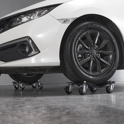 Car Dolly Wheel Tire Dolly 4 PCS Heavy Duty Skate Auto Repair Dolly 6000LB.