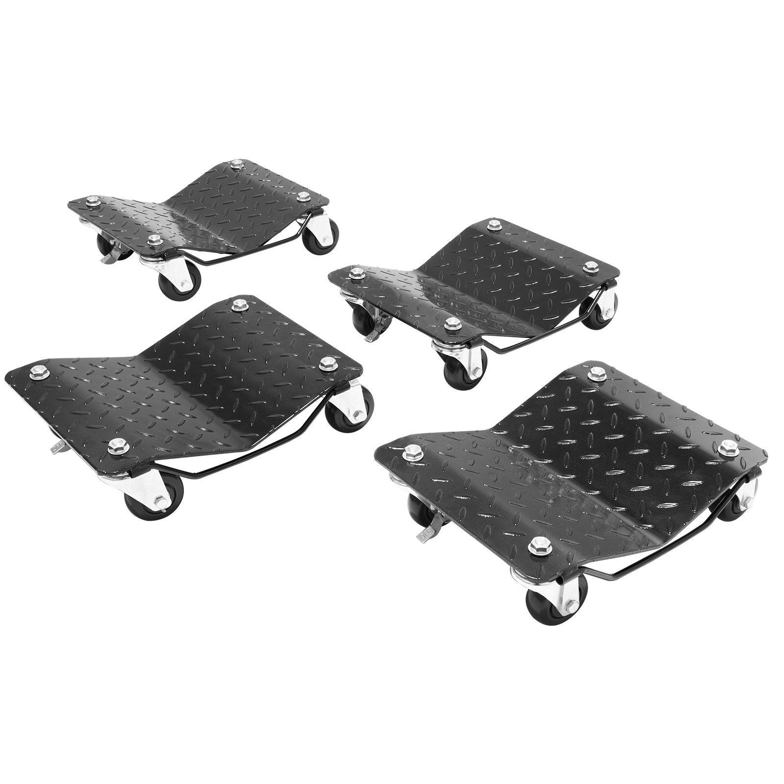 Car Dolly Wheel Tire Dolly 4 PCS Heavy Duty Skate Auto Repair Dolly 6000LB.