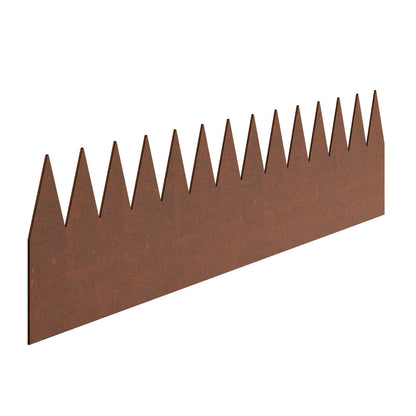 Steel Landscape Edging, 6 Packs 40 x 6 in Weather-Resistant & Pre-Rust Metal Landscape Edging, Bendable Garden Edging Border, Heavy Duty Lawn Edging, Flower Bed Yard Pathway Divider