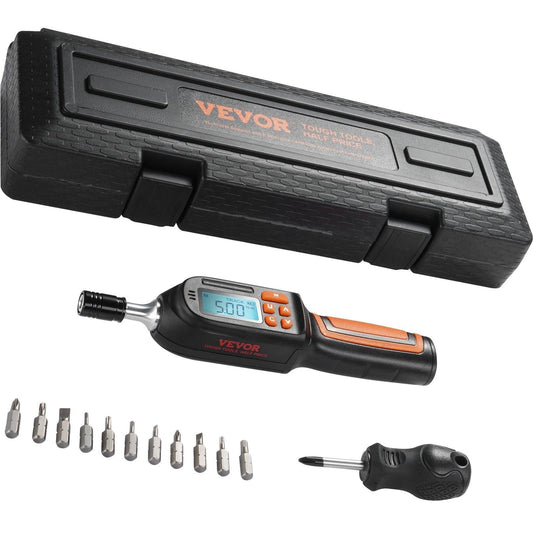 Digital Torque Screwdriver 1/4" Range 2.65-70.67in/lb w/ 0.01N.m Increment.
