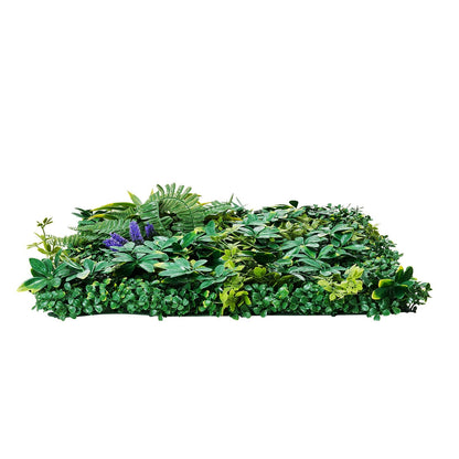 Artificial Grass Wall Panels, 12 PCS 20 x 20 inch, 3D Combination Greenery Boxwood Panel for Indoor Outdoor Green Decor & Ivy Fence Covering, Privacy Backdrop Wall Hedge Screen for Garden