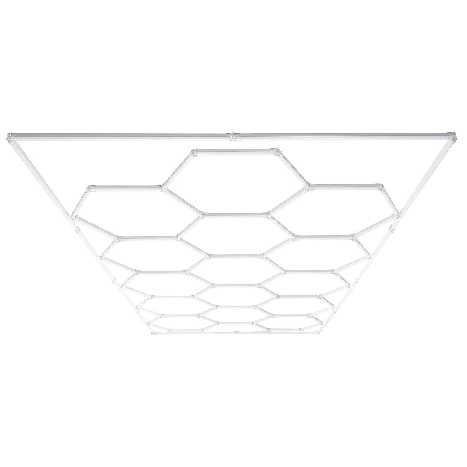 Hexagon Garage Lights 66300LM 15 Grids Honeycomb LED Shop Ceiling Light.