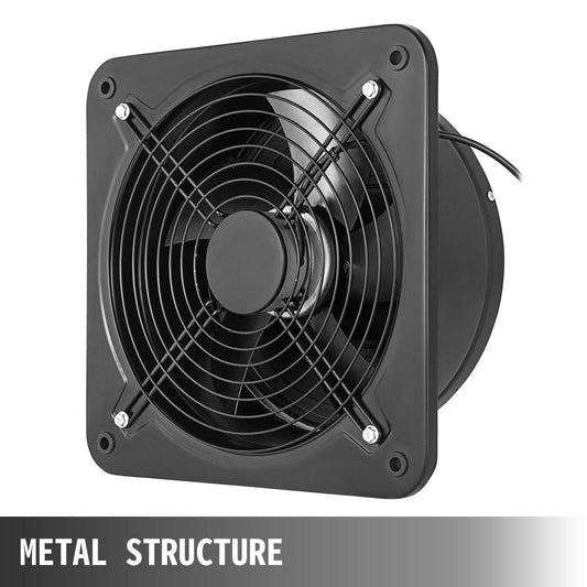 12 Inch Industrial Ventilation Extractor ventilation fan commercial air blower fan Metal Axial Exhaust 300MM Air Puller Fan (300MM/12 Inch).