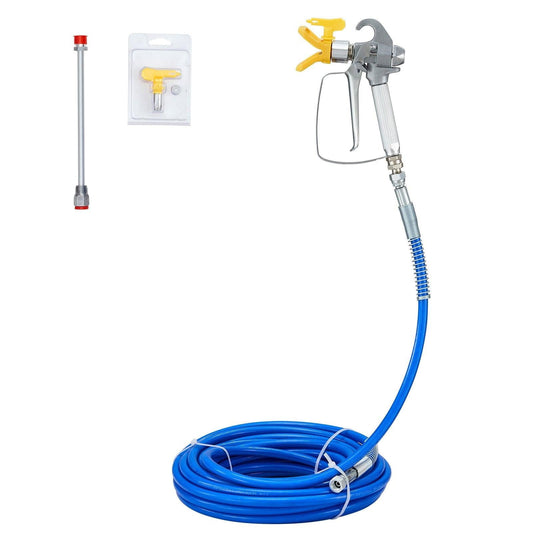 Airless Paint Spray Hose Kit 50ft 1/4in Swivel Joint 3600psi with 517 Tip.