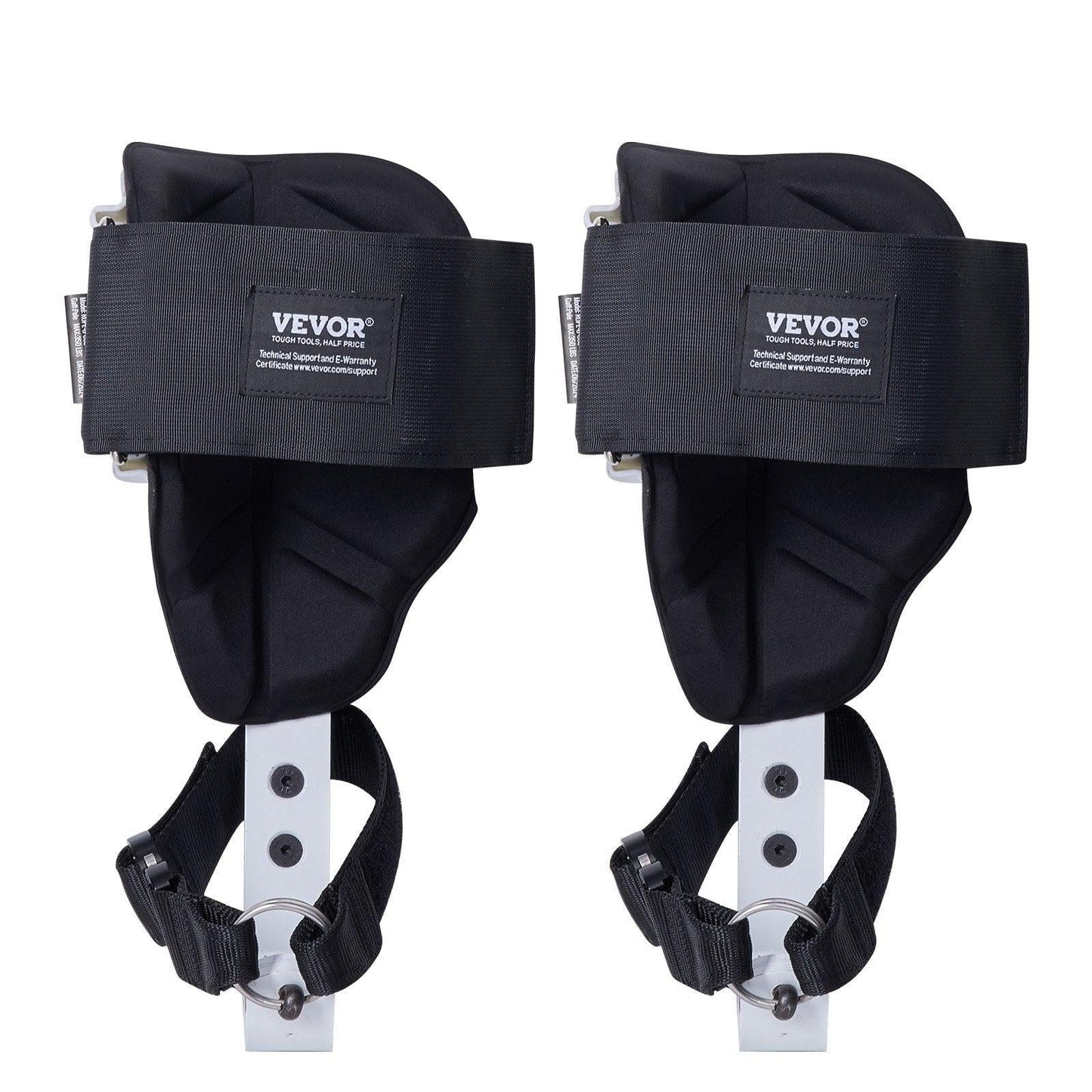 Tree Climbing Spikes, 1 Pair Aluminum Climbing Spurs, 350lbs Load Capacity Tree Climbing Gear with Straps and Spike Protectors, Arborist Equipment for Climbers, Hunting, Fruit Picking, White.