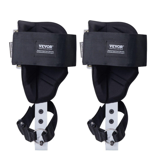 Tree Climbing Spikes, 1 Pair Aluminum Climbing Spurs, 350lbs Load Capacity Tree Climbing Gear with Straps and Spike Protectors, Arborist Equipment for Climbers, Hunting, Fruit Picking, White.