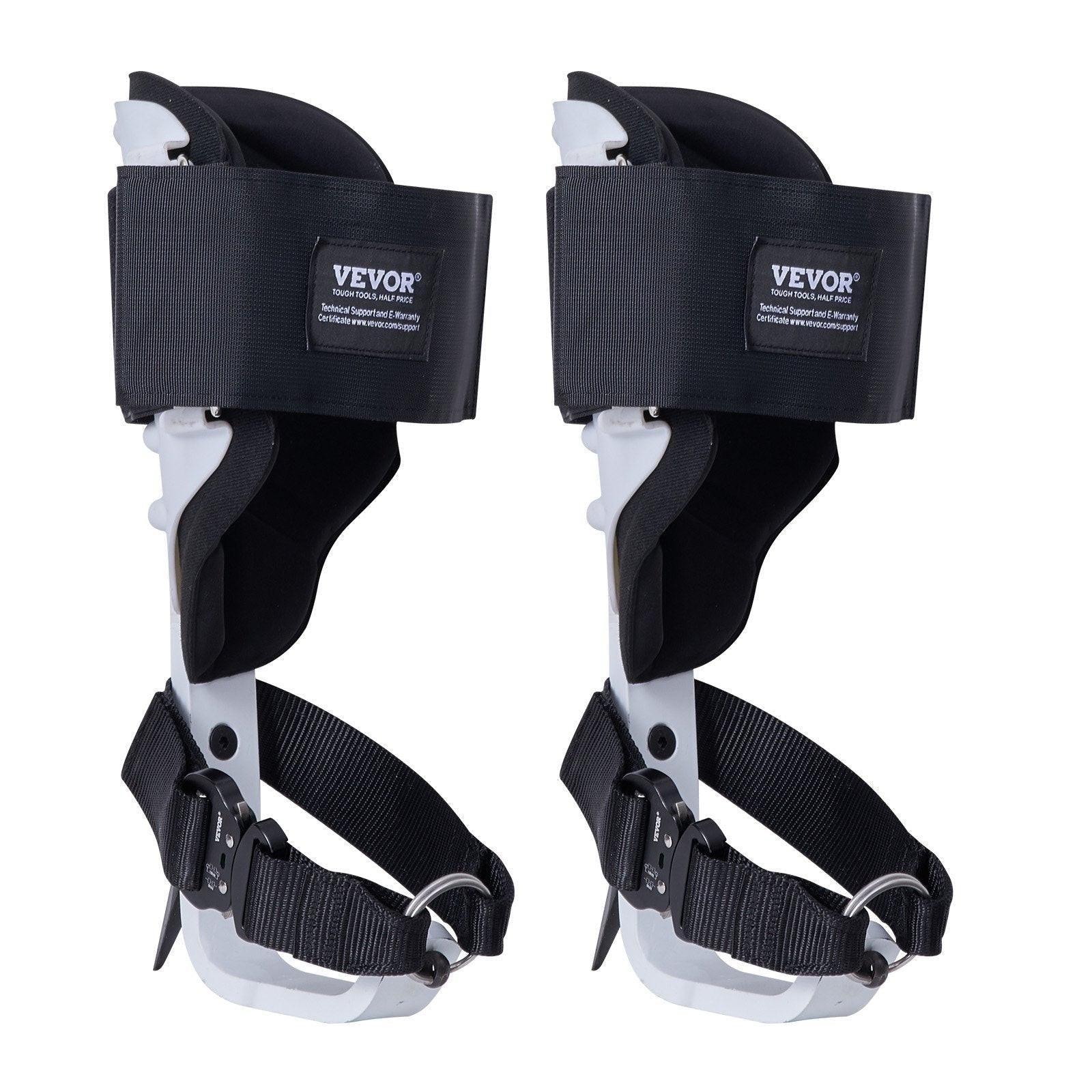 Tree Climbing Spikes, 1 Pair Aluminum Climbing Spurs, 350lbs Load Capacity Tree Climbing Gear with Straps and Spike Protectors, Arborist Equipment for Climbers, Hunting, Fruit Picking, White.