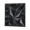 3D Wall Panels, 33-Pack 30 x 30 cm PVC Modern Art Minimalist Diamond Tiles, 2.97 m² Coverage Accent Wall Panel, Interior Home Decor for Ceiling, Bedroom, Living Room, Gaming Room, Matte Black