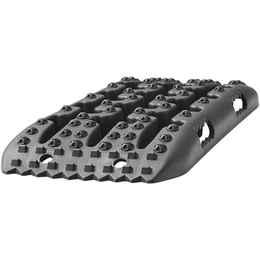 2PCS Traction Boards with PP for Mud Snow Sand Storage Bag Short Black.