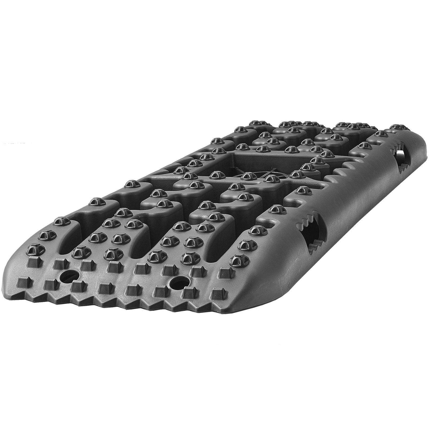 2PCS Traction Boards with PP for Mud Snow Sand Storage Bag Long Black.